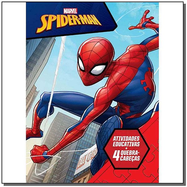 Livro Marvel Aprender Brincando - Spiderman