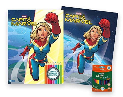 Livro Kit Diversão - Capitã Marvel
