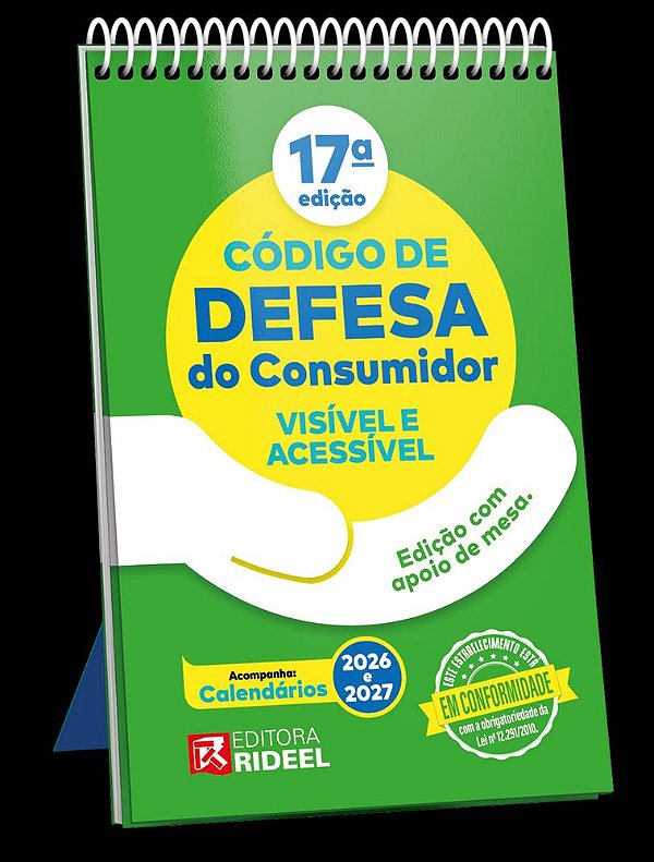 Livro Código de defesa do consumidor - visível e acessível - 17...