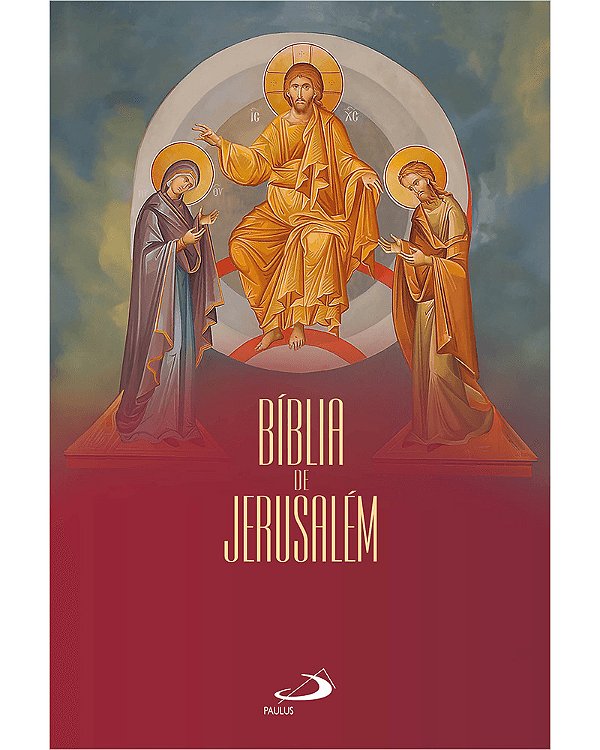 Livro Biblia de Jerusalém - Média - Cristo (Capa Cristal)