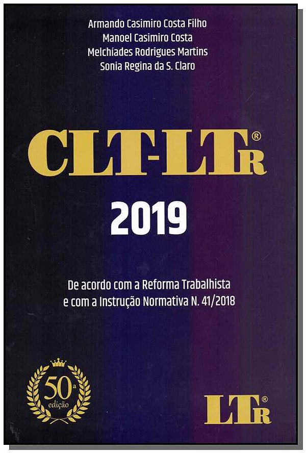 Livro Clt Escolar- 50Ed/19