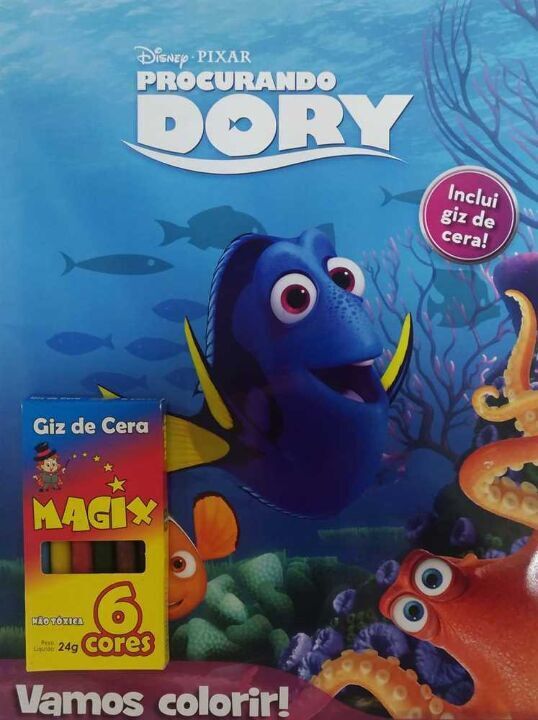 Livro Disney - Vamos colorir - Procurando Dory