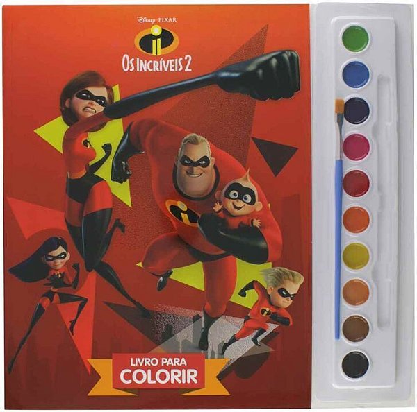 Livro Disney - Aquarela - Os Incríveis 2