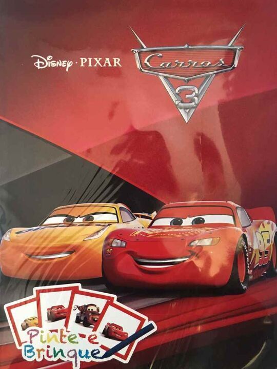 Livro Disney - Pinte E Brinque - Carros 3