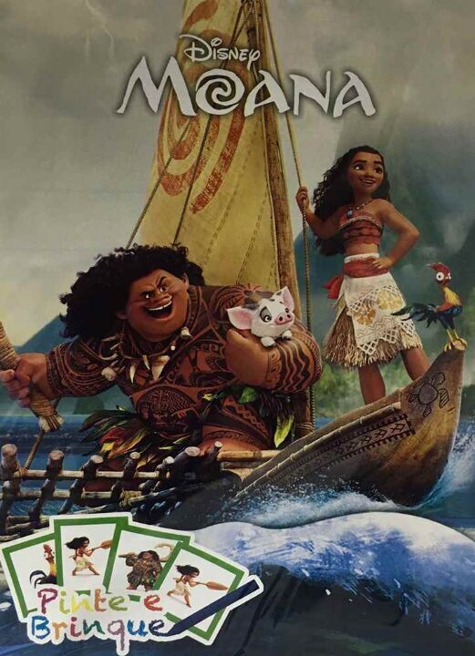 Livro Disney - Pinte E Brinque - Moana