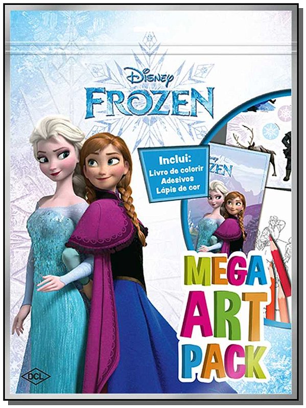Livro Disney - Mega art pack - Frozen
