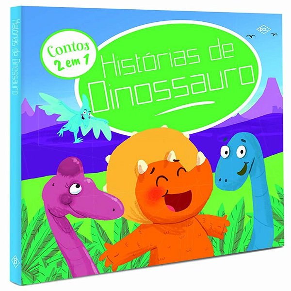 Livro Contos 2 em 1 - Histórias de dinossauros