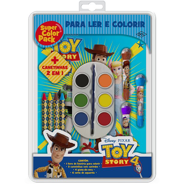Livro Disney - Super color pack - Toy Story 4