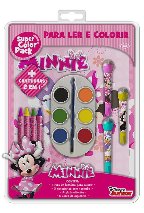 Livro Disney - Super color pack - Minnie