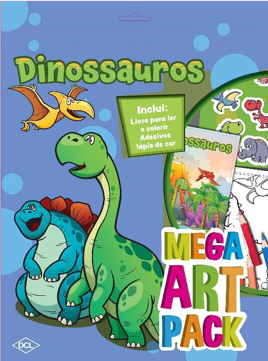 Livro Mega art pack - Dinossauros