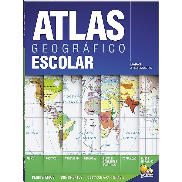 Livro Atlas Geográfico Escolar (68p)
