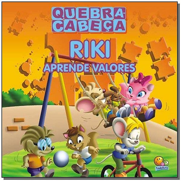Livro Quebra-Cabeça: Aprende Valores (Riki & Gabi)