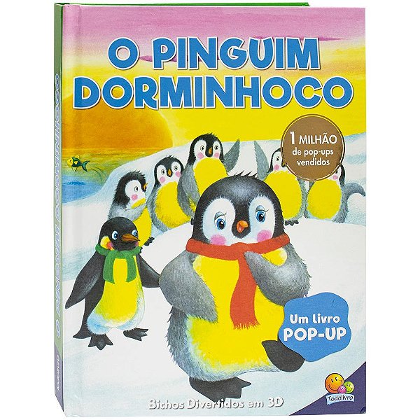 Livro Bichos divertidos em 3D: Pinguim Sonolento, O