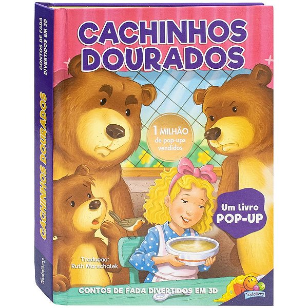 Livro Contos de Fada Div. em 3D: Cachinhos Dourados