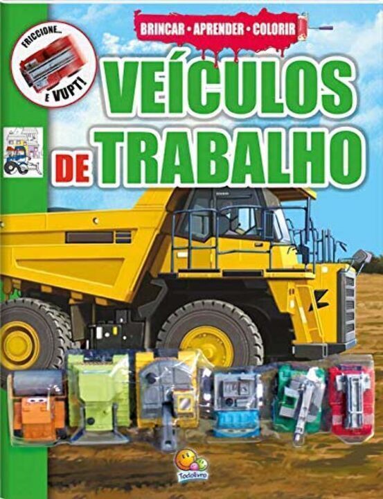 Livro Brincar-aprender-colorir II: Veículos de trabalho