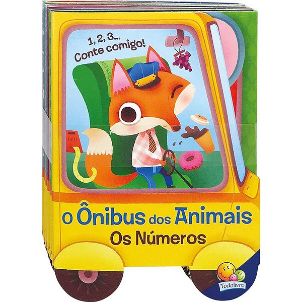 Livro Viagem Divertida!Ônibus dos Animais,O-Números