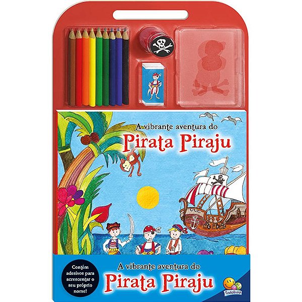 Livro Um toque de Cor!Vibrante Aventura do Pirata