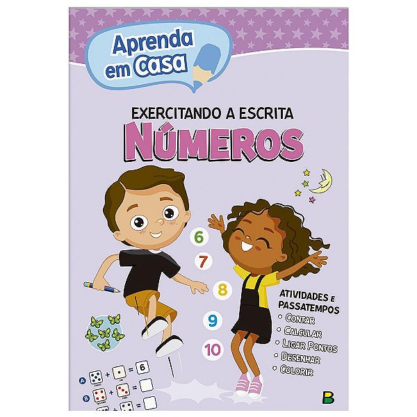 Livro Aprenda em casa Exercitando a Escrita: Números