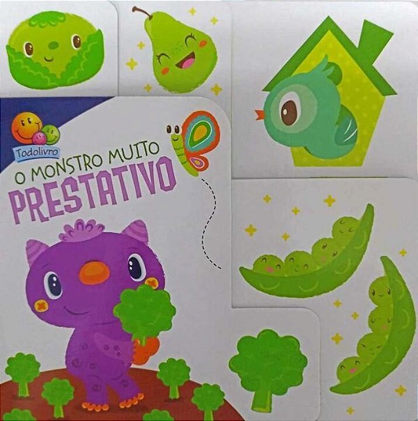 Livro Monstrinhos com abas:Monstro muito prestativo