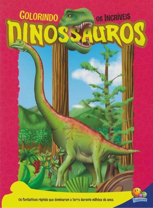 Livro Colorindo os Incríveis Dinossauros