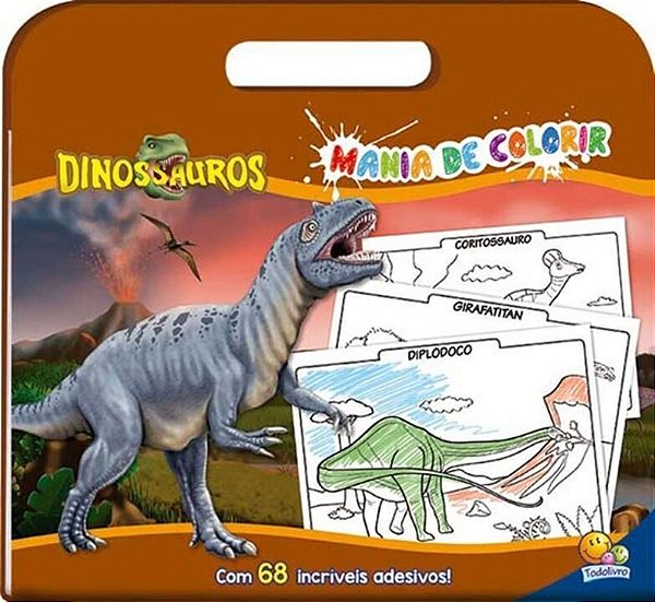 Livro Mania de colorir: Dinossauros