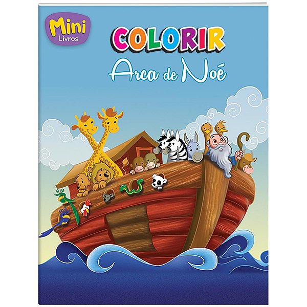 Livro Mini - Colorir: Arca de Noé
