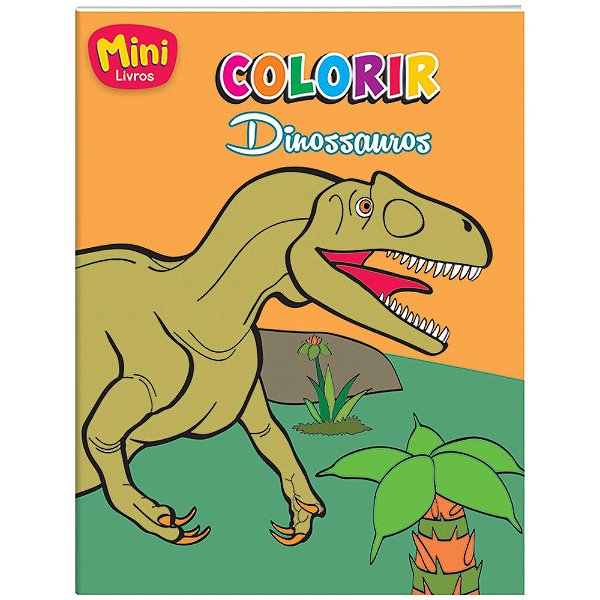 Livro Mini - Colorir: Dinossauros