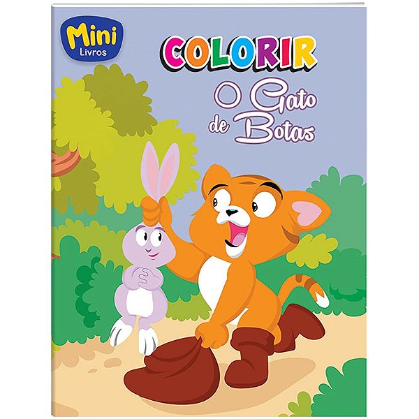 Livro Mini - Colorir: Gato de Botas, O