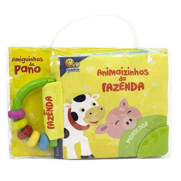Livro Amiguinhos de pano: Animaizinhos da Fazenda