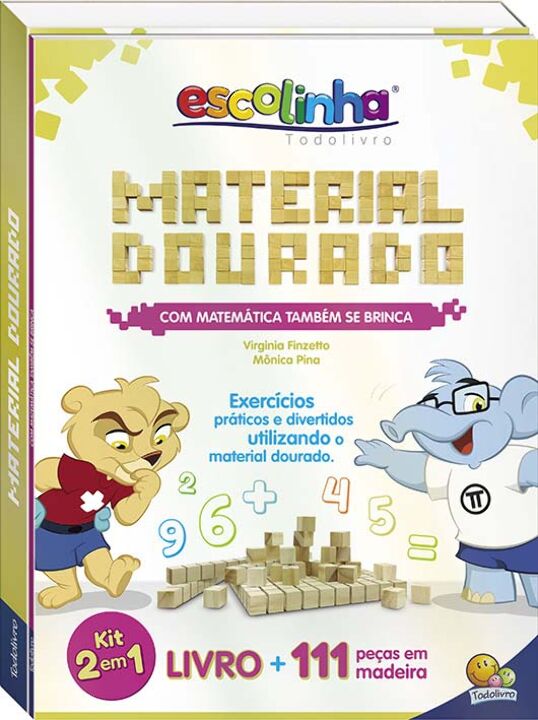 Livro Com Matemática Também se Brinca: Material Dourado (...