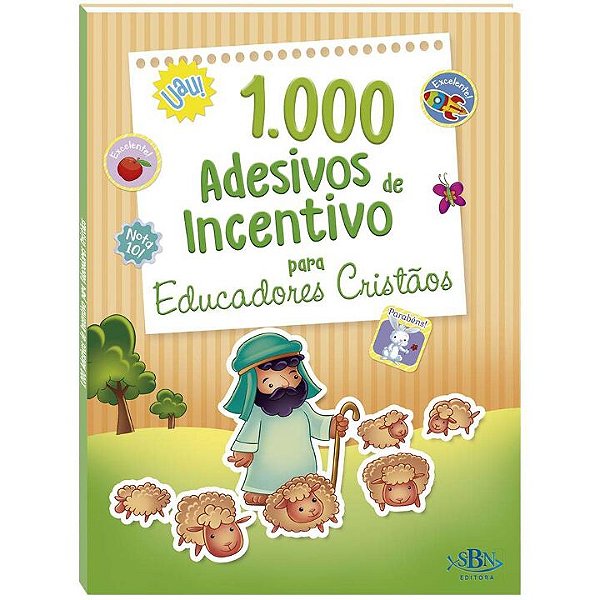 Livro 1000 adesivos de incentivo para educadores cristãos