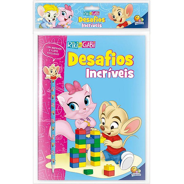 Livro Desafios Incríveis (Kit Livro+LápisBorracha) (Riki ...