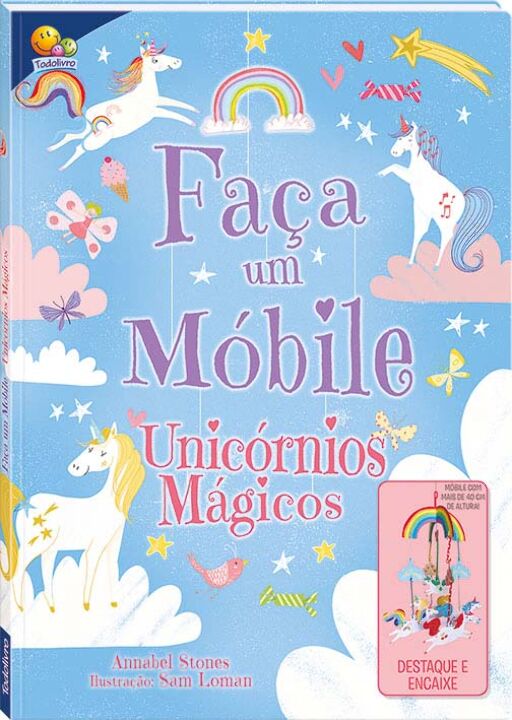 Livro Faça um Móbile: Unicórnios Mágicos