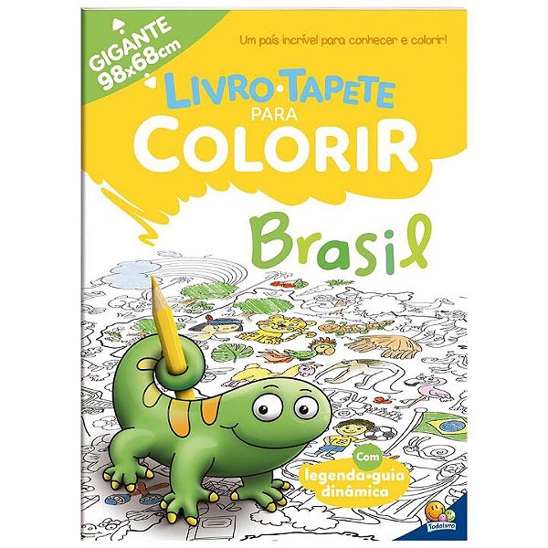 Livro Livro-Tapete para Colorir: Brasil