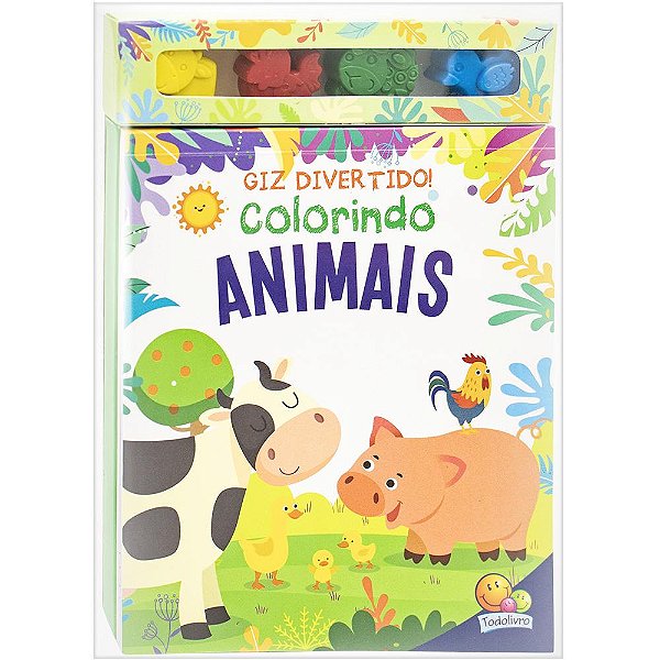 Livro Giz Divertido! Colorindo Animais