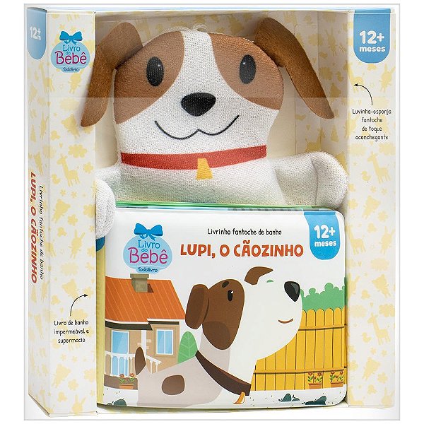 Livro Livrinho fantoche de banho - Lupi, o cãozinho