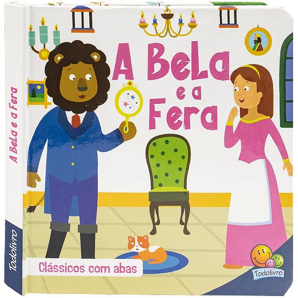 Livro Clássicos com Abas: Bela e a Fera, A