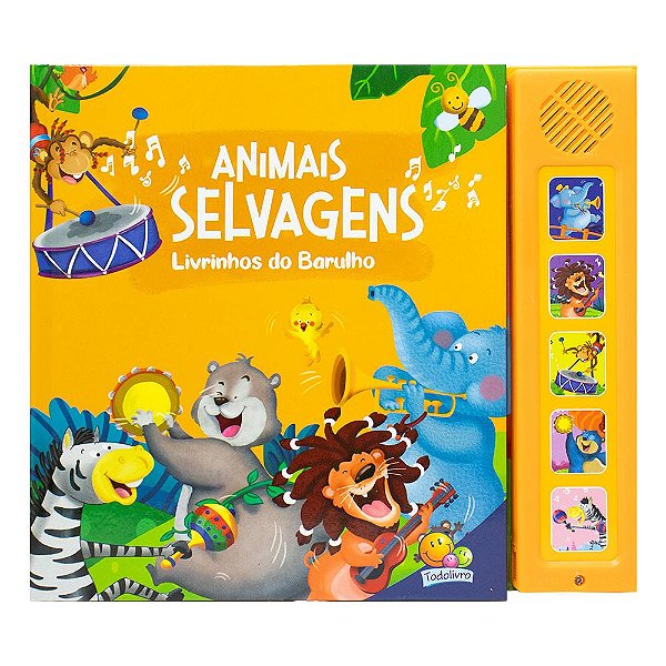 Livro Livrinhos do Barulho! Animais Selvagens