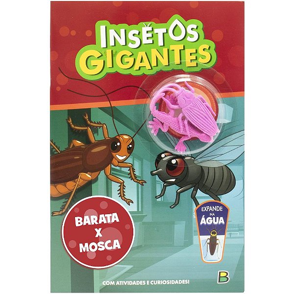 Livro Insetos Gigantes - Livro de Atividades: Barata VS M...