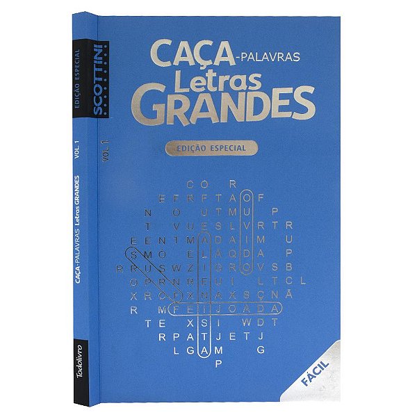 Livro Scottini touch: Caça-palavras Letras Grandes Fácil ...