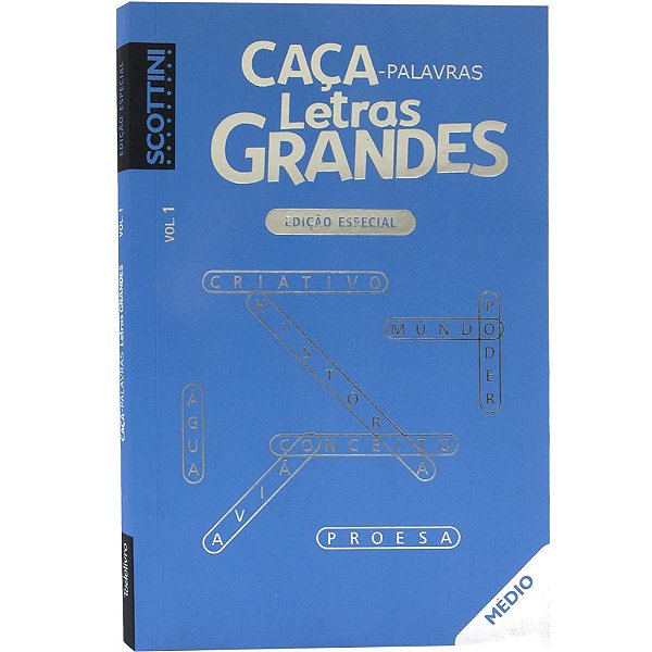 Livro Scottini touch: Caça-palavras Letras Grandes Médio ...