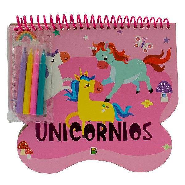 Livro Aventuras com Cores: Unicórnios