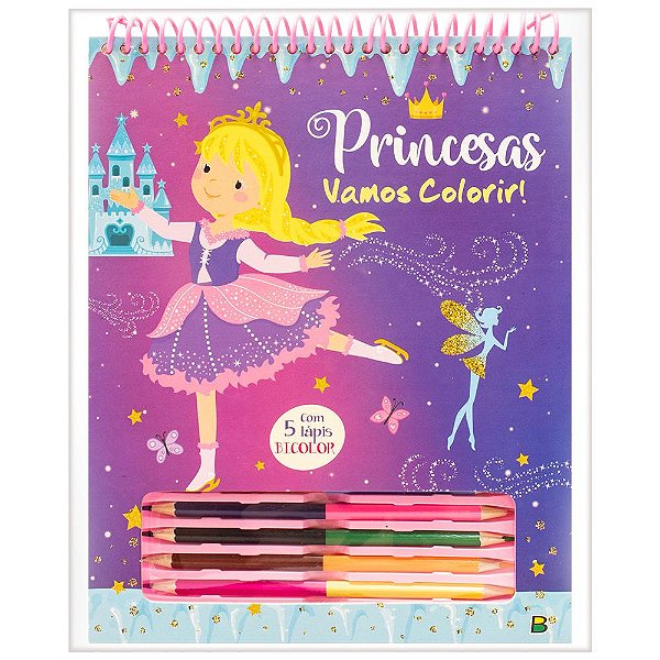 Livro Vamos Colorir! Princesas