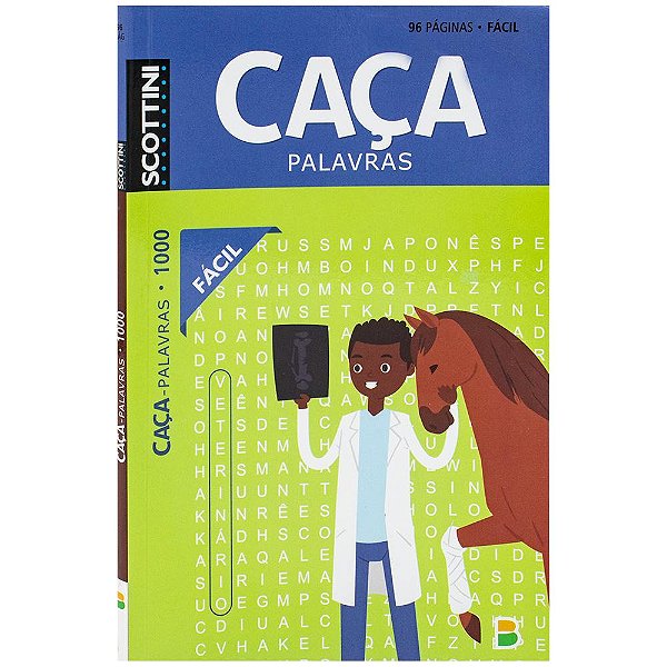 Livro Scottini Caça-palavras (96p) N.1000 (Fácil)