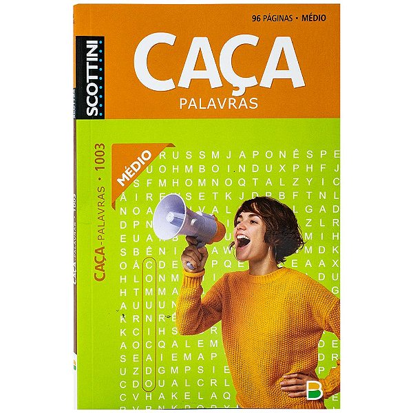 Livro Scottini Caça-palavras (96p) N.1003 (Médio)