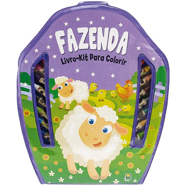 Livro Livro-Kit Para Colorir: Fazenda