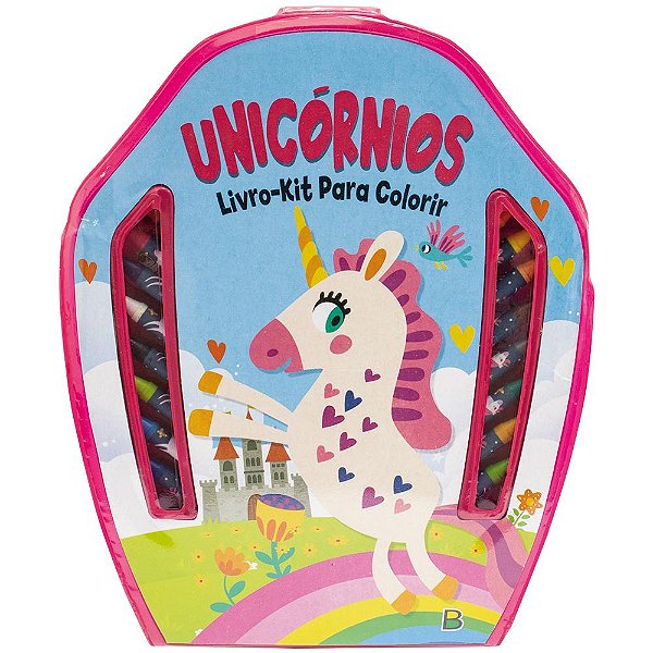 Livro Livro-Kit Para Colorir: Unicórnios
