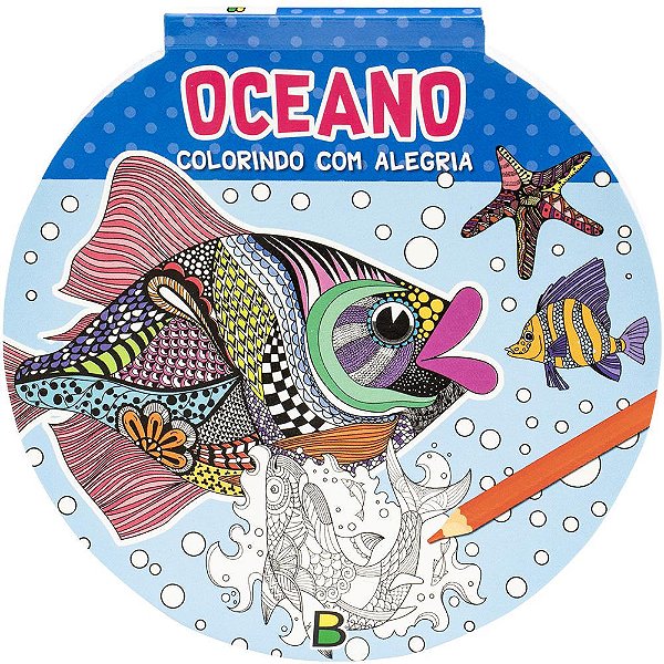Livro Colorindo com Alegria: Oceano
