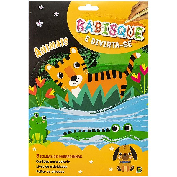 Livro Rabisque e Divirta-se! Animais