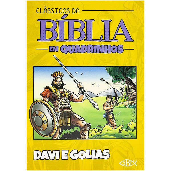 Livro Clássicos da Bíblia em Quadrinhos: Davi e Golias